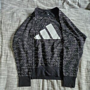 Women's Adidas Black Crewneck